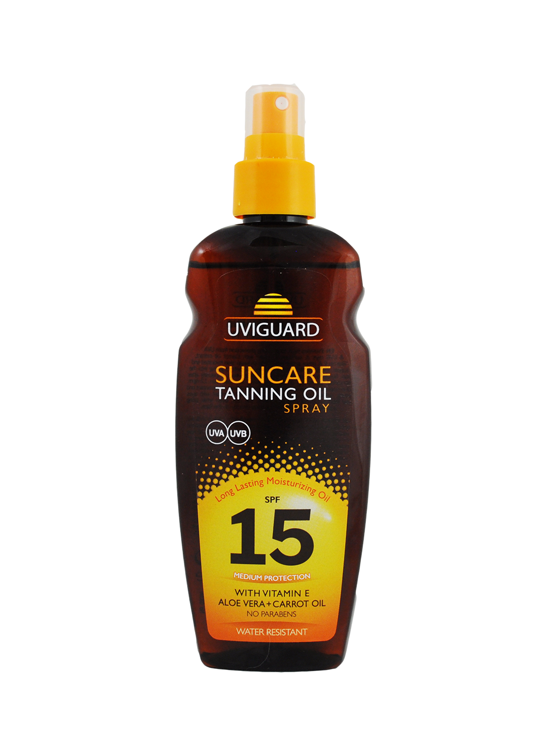 Ulei de plaja pentru bronzat cu protectie solara SPF15, 200ml