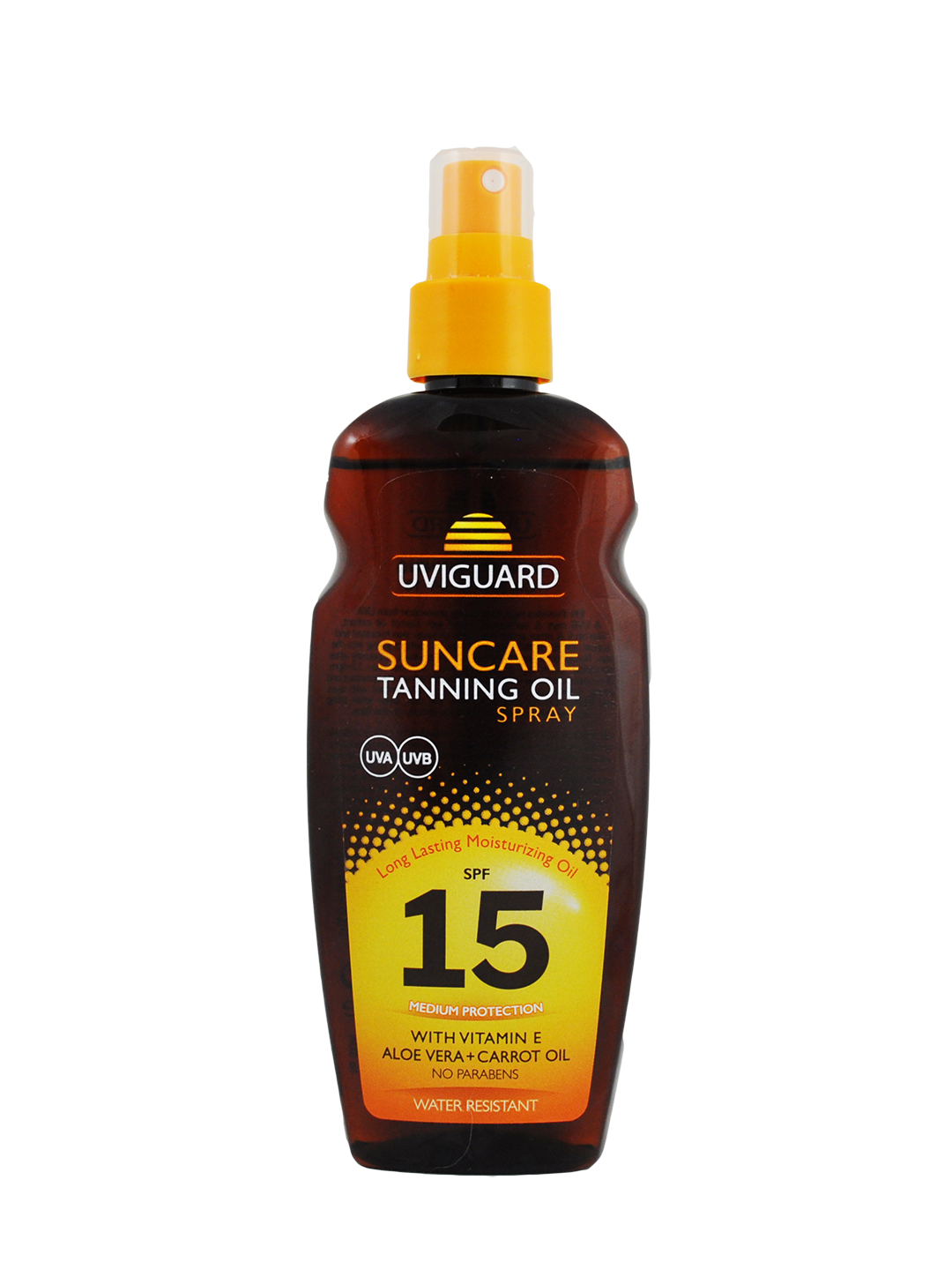 Ulei de plaja pentru bronzat cu protectie solara SPF15, 200ml